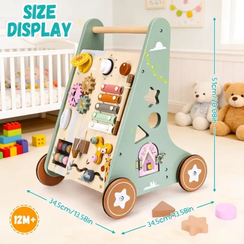 Trotteur Multifonctionnel en Bois pour Bébé - Baby Walker