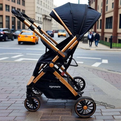 Poussette compacte valise réversible de luxe Vidalia Bronze - Popypapa