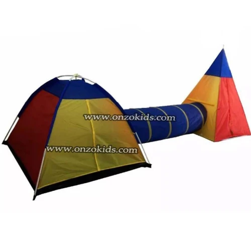 Tente de jeu de tipi en plein air avec tunnel pour enfants