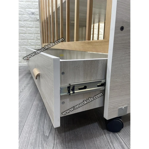 Lit en bois hêtre pour bébé 120 x 60 cm