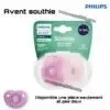 Sucettes Rose Courbes Naturelles Orthodontiques AVENT Soothie