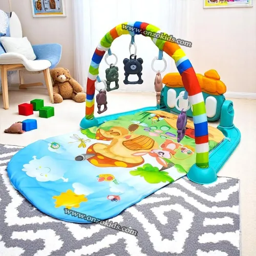 Tapis d'éveil et de jeux avec piano musical pour bébé