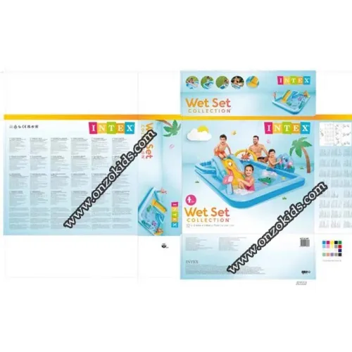 Piscine de jeu Jungle Adventure 244x198x71cm Intex