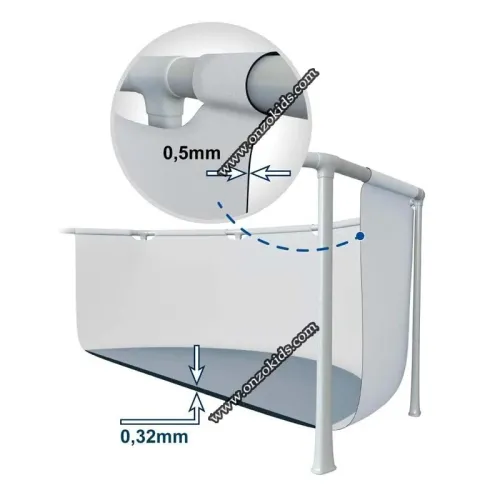 Piscine hors sol Prism Frame 366 x 76 cm  Intex