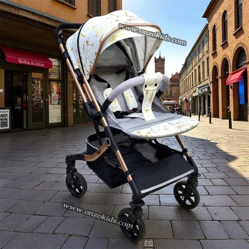 Poussette Compacte de luxe Réversible Rotative 360 dgr