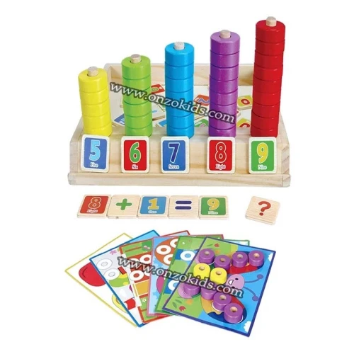 jeux educatif Jeux de comptage en bois