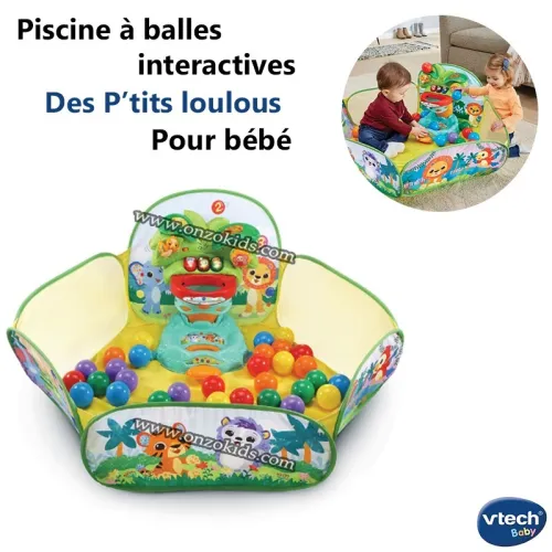 Piscine à balles interactive Des P'tits loulous pour bébé - Vtech