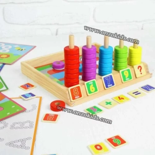 jeux educatif Jeux de comptage en bois