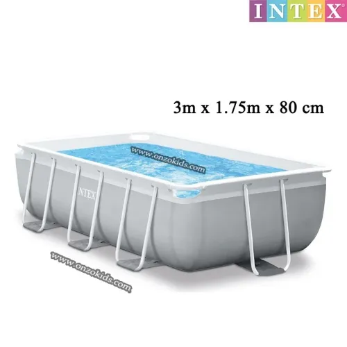Piscine Prisme Cadre Rectangulaire 300cm X 175cm X 80cm | INTEX