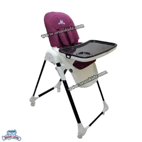Chaise haute réglable au 07 niveaux avec roulettes pour bébé | Bébé love