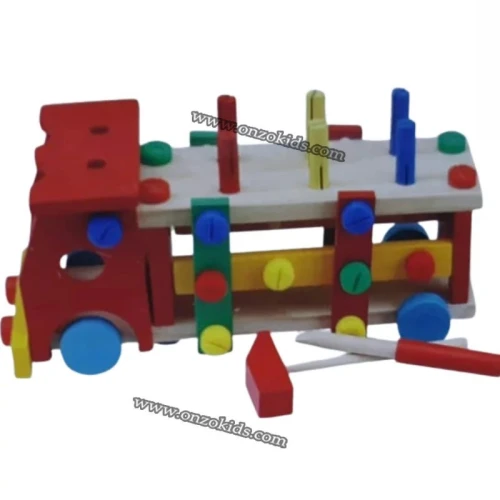 jeux éducatif  Voiture en bois colorée plusieurs modèles
