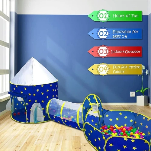 Tente de jeu 3 en 1 pour enfant