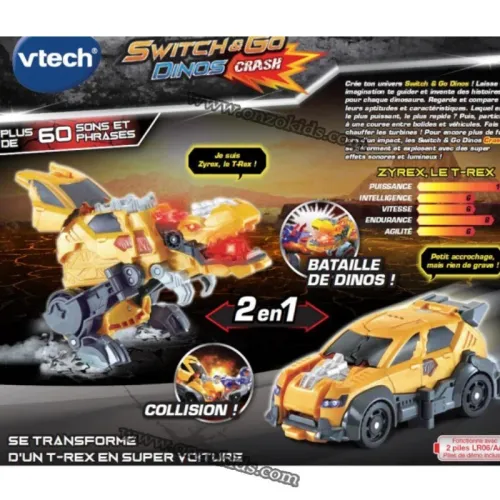 Vtech Switch & Go Dinos écrase le T-Rex