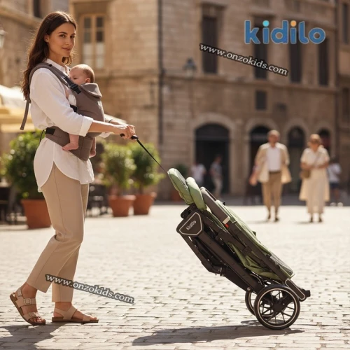 Poussette compacte valise réversible de luxe - Kidilo
