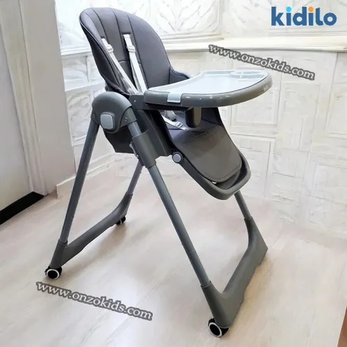 Chaise haute bébé pliable avec hauteur et siège réglable - kidilo