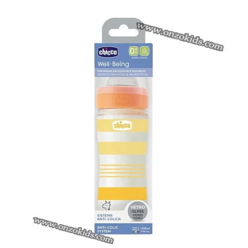 Biberon Well-Being en verre - 240 ml - Chicco