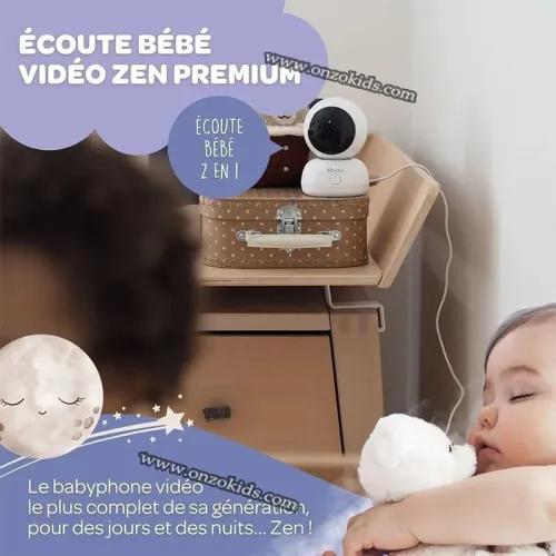 Babyphone Vidéo, Caméra Bébé Zen Premium - Bèaba