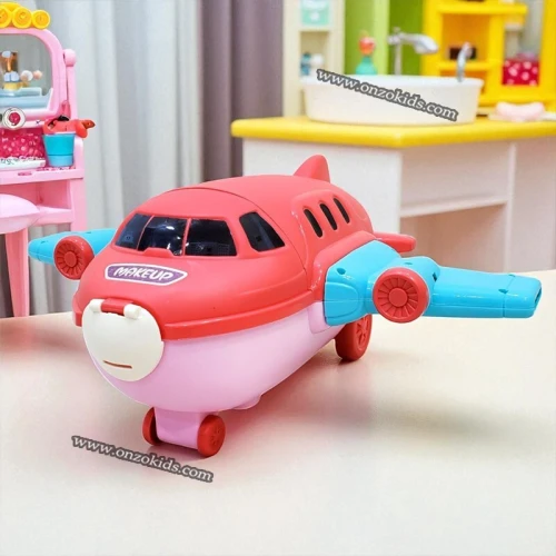 Coffret de maquillage en forme d'avion pour filles