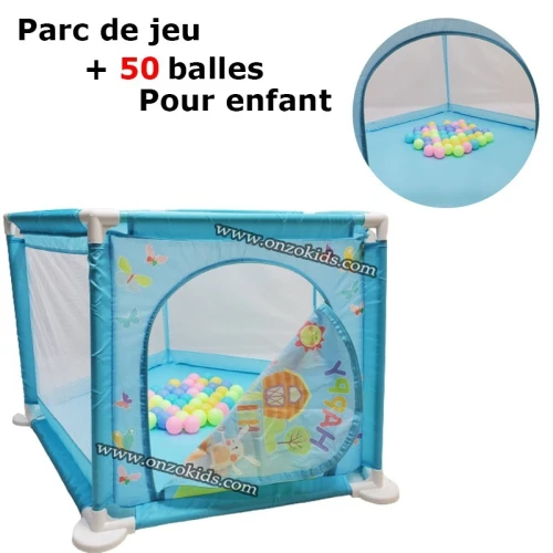 Parc de jeux + 50 balles pour enfant
