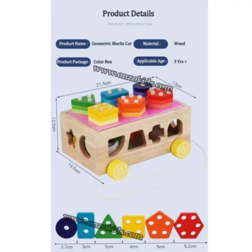 jouet éducatif  Cube éducatif Formes 3D  Puzzle en Bois-roulant