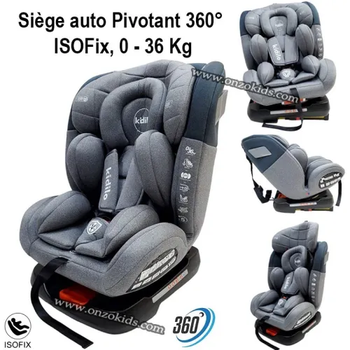 Siège Auto Pivotant ISOFIX 0-36 kg kidilo