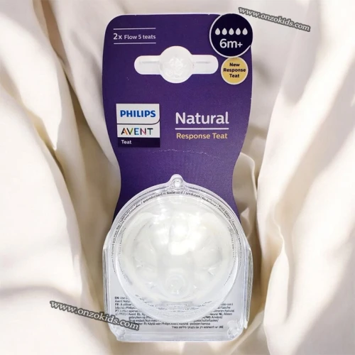 Lot de 2 Tétines 6m+ Natural Response Avent Philips