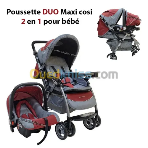 Poussette DUO Maxi cosi 2 en1 pour bébé - Mini pouce