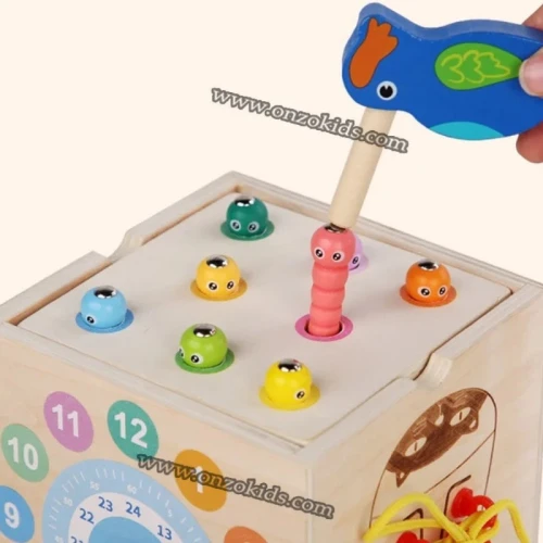 Jouet en Bois Bebe 8 en 1 Jeux Montessori jouet Educatifs pour Enfant