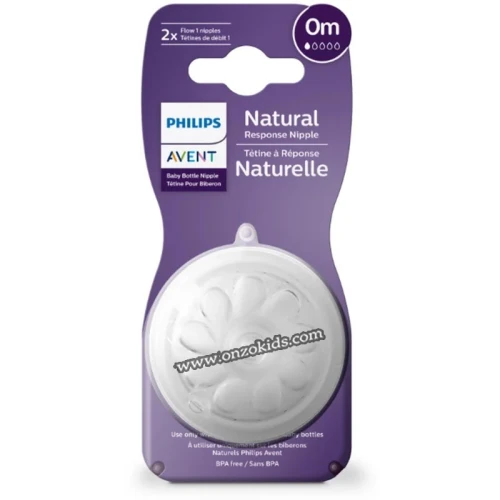 Lot de 2 Tétines à Réponse Naturelle  AVENT PHILIPS