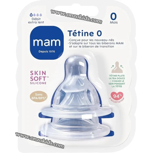 Tétines pour biberon (2 pièces)  MAM 