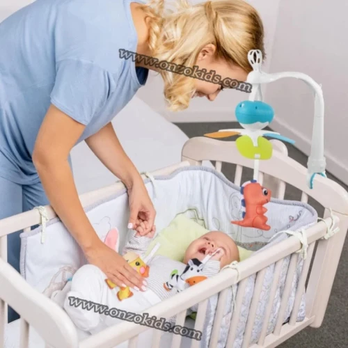 Jouet Musical pour Bébé Rotatif à 360  Cloche Lit