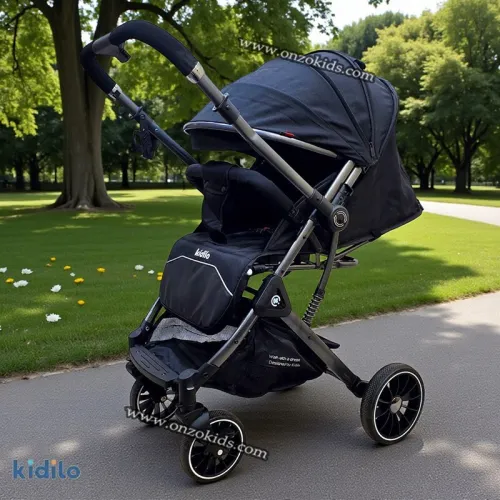 Poussette élégante compacte Valise avec Bras Réversible -kidilo