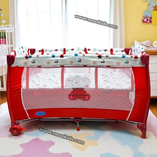 Lit parc bébé musical avec balançoire - Toran