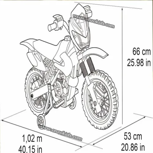 Moto Cross électrique 400F 6V - Feber