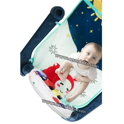 Tapis d'éveil piano pour bébé 6 en 1 Multifonction avec télécommande et Projection