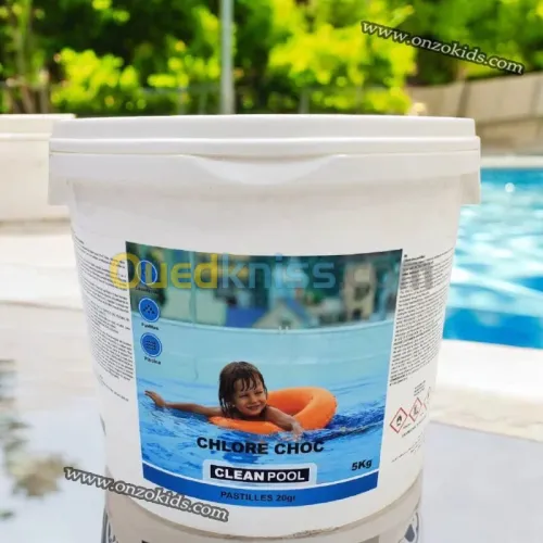 Pastilles de chlore choc 5kg - CLEAN POOL