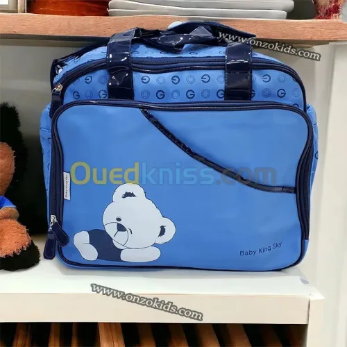 Sac à maman 2 pièces Baby king sky
