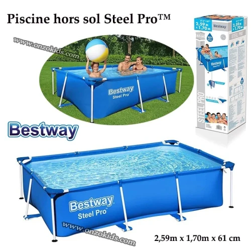 Piscine hors sol Steel Pro 259 x 170 x 61 cm - Bestway
