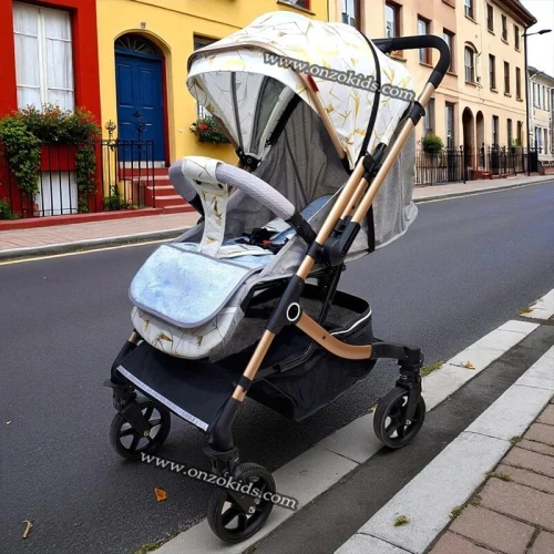 Poussette Compacte de luxe Réversible Rotative 360 dgr