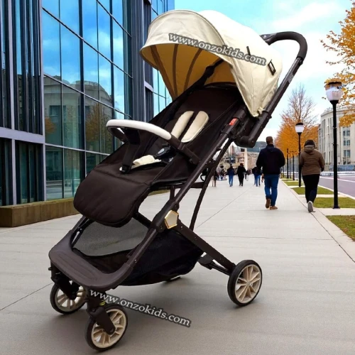 Poussette compacte réversible avec bras ajustable pour voyage-BaoBaohao