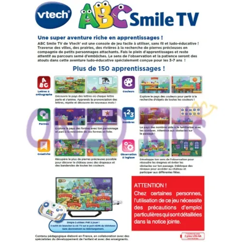 Ma première console TV éducative ABC Smile TV pour enfant | VTech