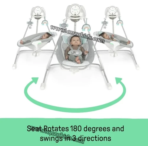 Balancelle électrique pour bébé 5 vitesses - Ingenuity