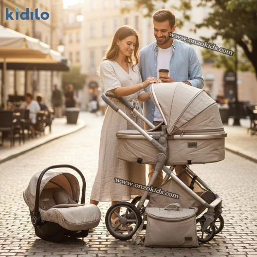 Poussette Landau de Luxe Réversible 4en1 - Kidilo
