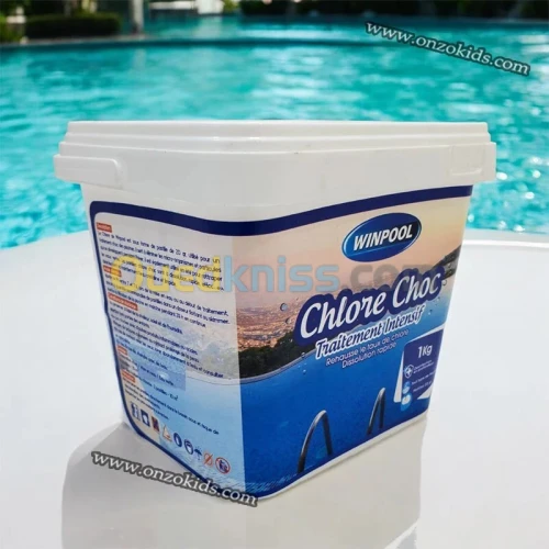 Chlore choc traitement intensif 1kg - WINPOOL