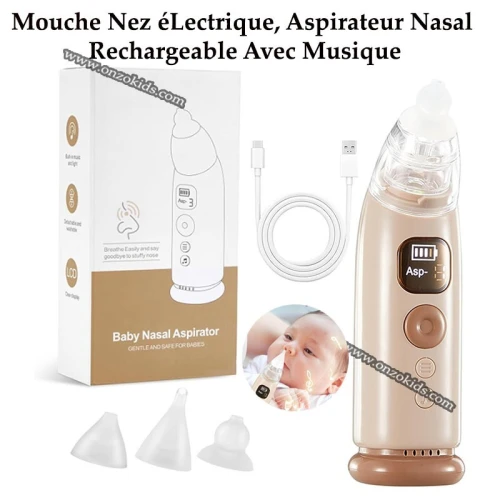 Mouche Nez éLectrique, Aspirateur Nasal Rechargeable Avec Musique