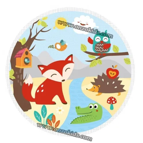 Tapis d'éveil en forme de renard