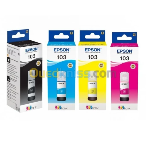 BOUTEILLES D ENCRES EPSON 103 ORIGINAL 