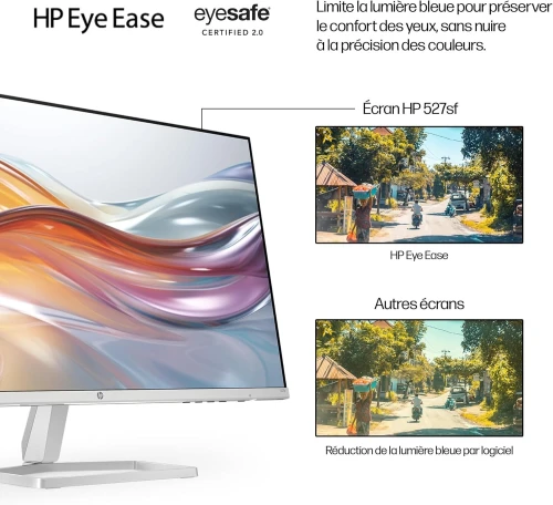 Ecran HP 527sf 27 LCD IPS - FHD - 100 HZ - 5 ms - Antireflet - 1500:1 - 5 ms - HDMI. VGA