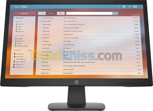 ECRAN HP P22V-G4 21.5 LED  TN  FHD (1920 X 1080  ) 16:9 - VGA- HDMI
