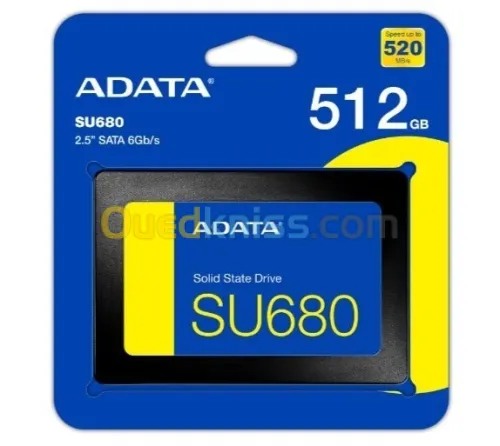 Disque Ssd Adata Su680 2.5"  512Gb /1000Gb